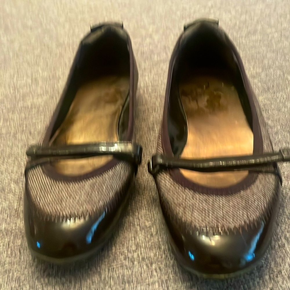 Etienne Aigner Carmelina Mary Jane Ballet Flats  Brown